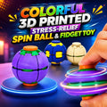 Colorful 3D Printed Press Fidget Spinner Ball ( Random Color )