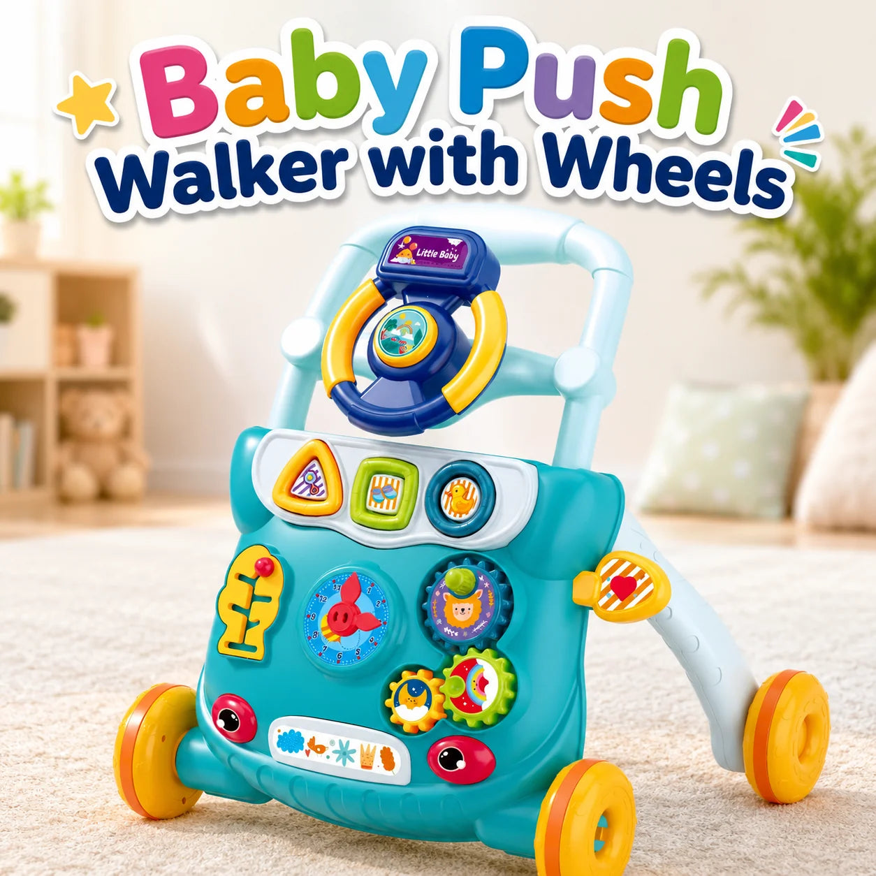 Baby Push Walker with Wheels