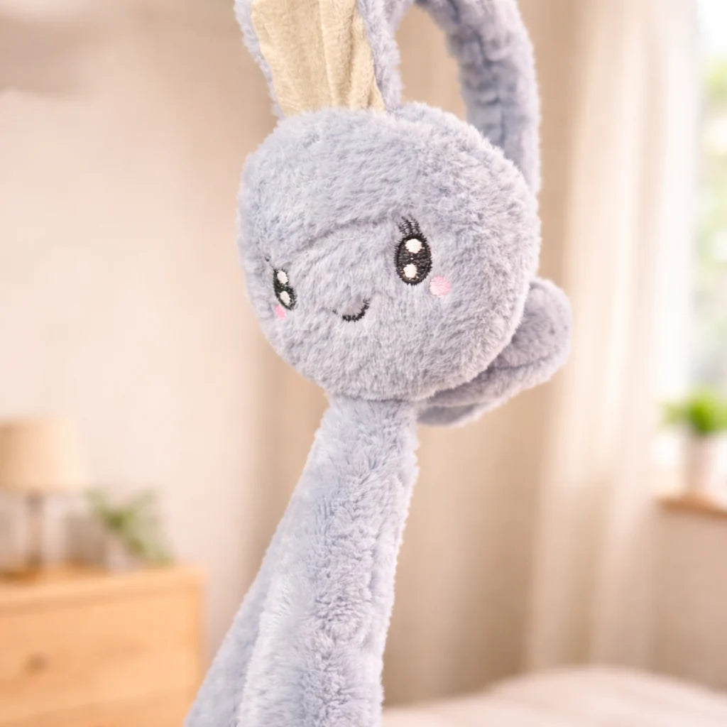 Bunny Earmuffs With Moving Ears - Soft Rabbit Warm Earmuffs For Kids (Random Colors)