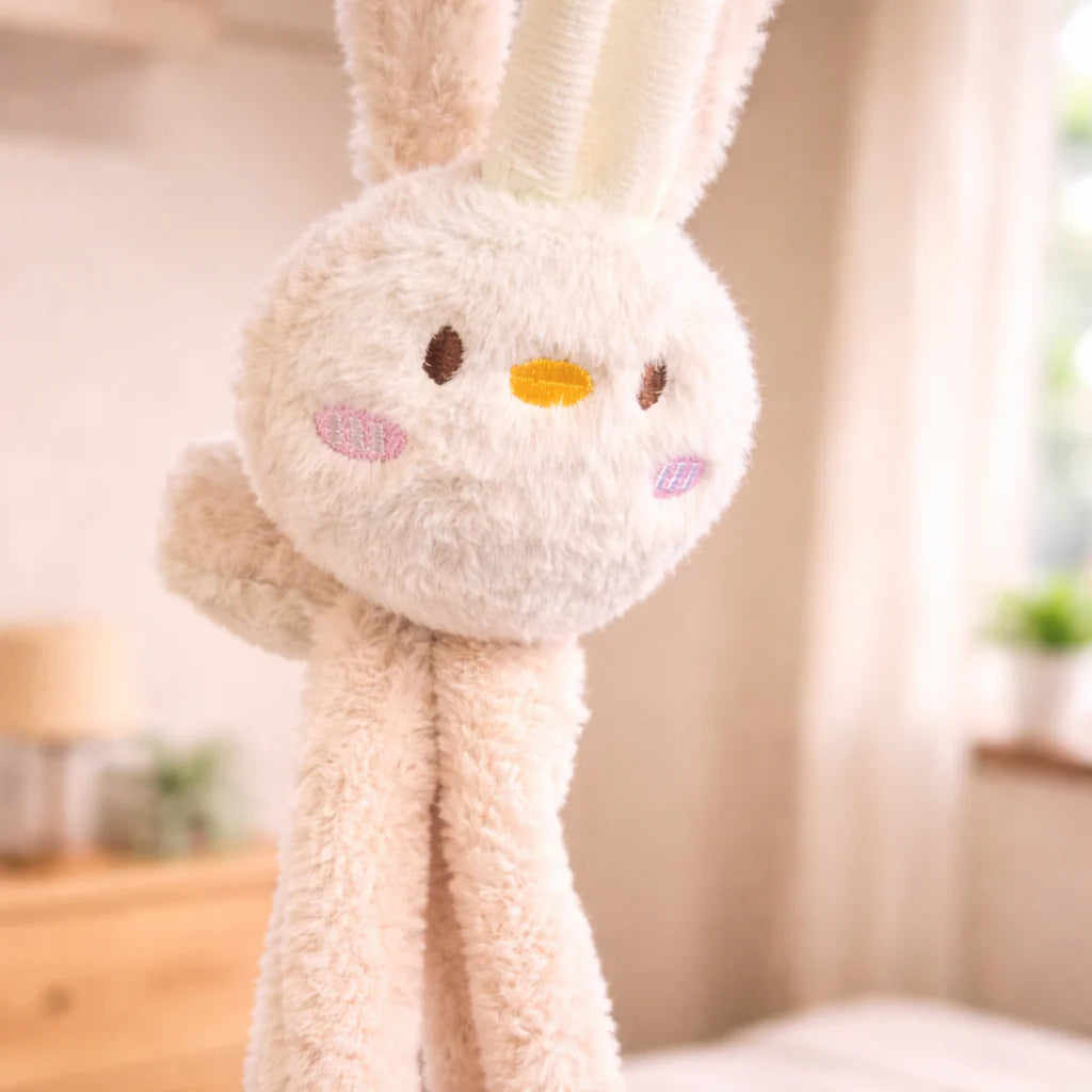 Bunny Earmuffs With Moving Ears - Soft Rabbit Warm Earmuffs For Kids (Random Colors)