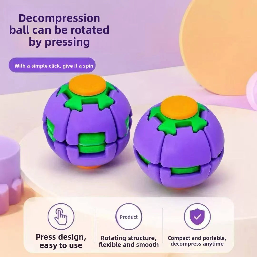 Colorful 3D Printed Press Fidget Spinner Ball ( Random Color )