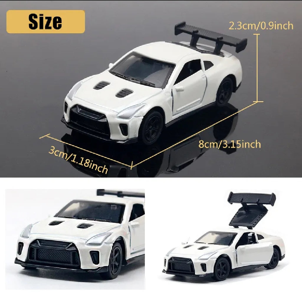 Car Dashboard Decorations - Alloy Drifting Spin Car Model, 1:64 Scale Rotating Metal Ornament,