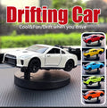 Car Dashboard Decorations - Alloy Drifting Spin Car Model, 1:64 Scale Rotating Metal Ornament,