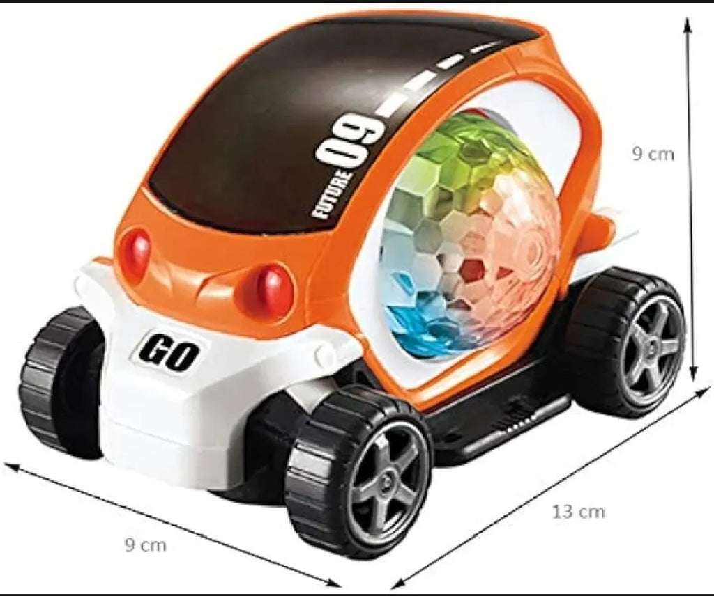Future 09 Car Toy with LED Flashing Lights & 360° Auto Movement