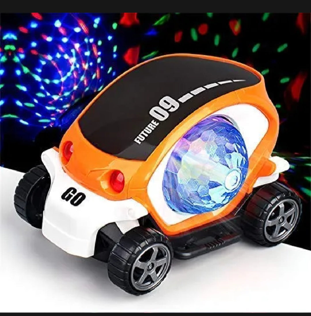 Future 09 Car Toy with LED Flashing Lights & 360° Auto Movement
