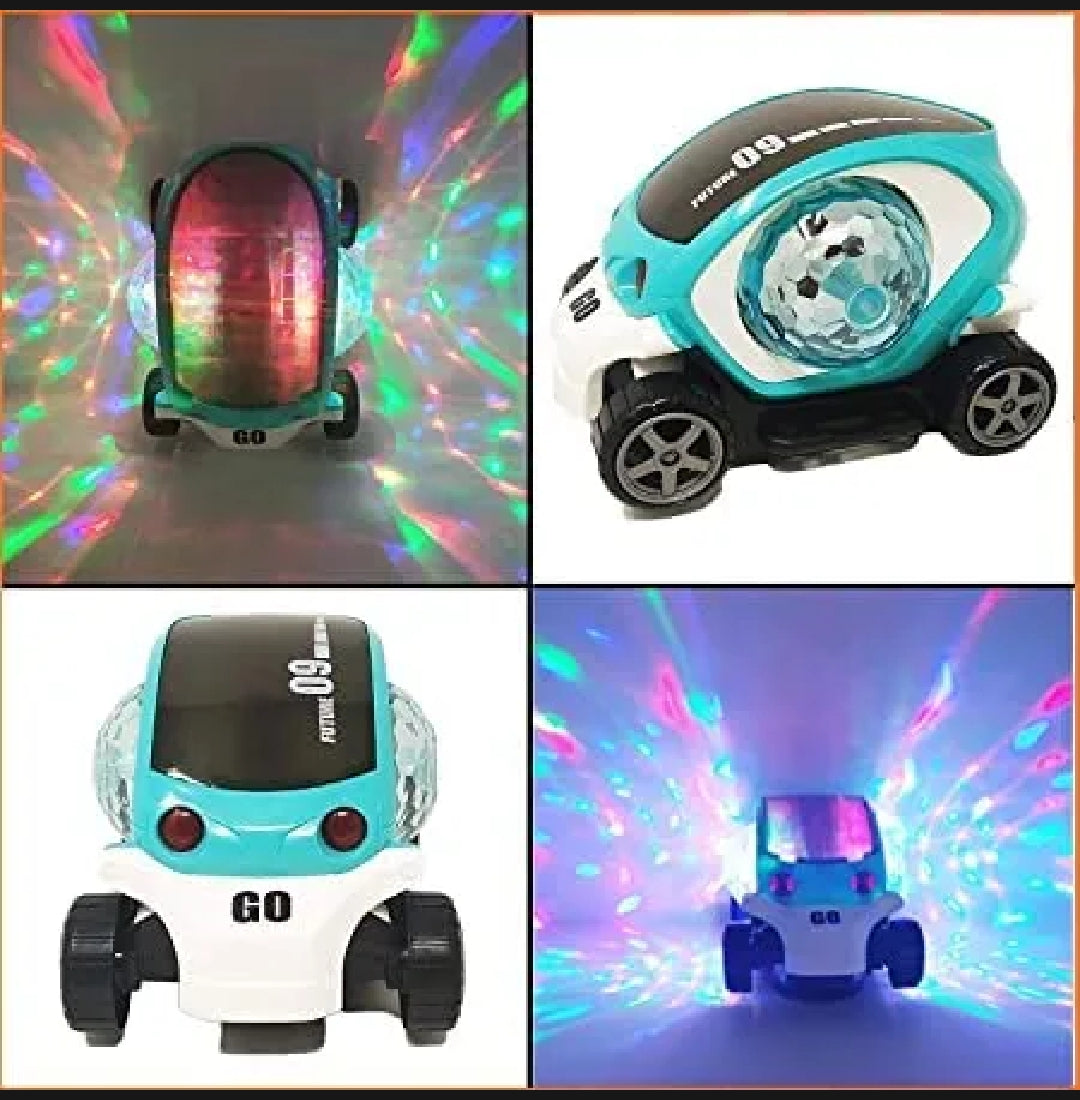 Future 09 Car Toy with LED Flashing Lights & 360° Auto Movement
