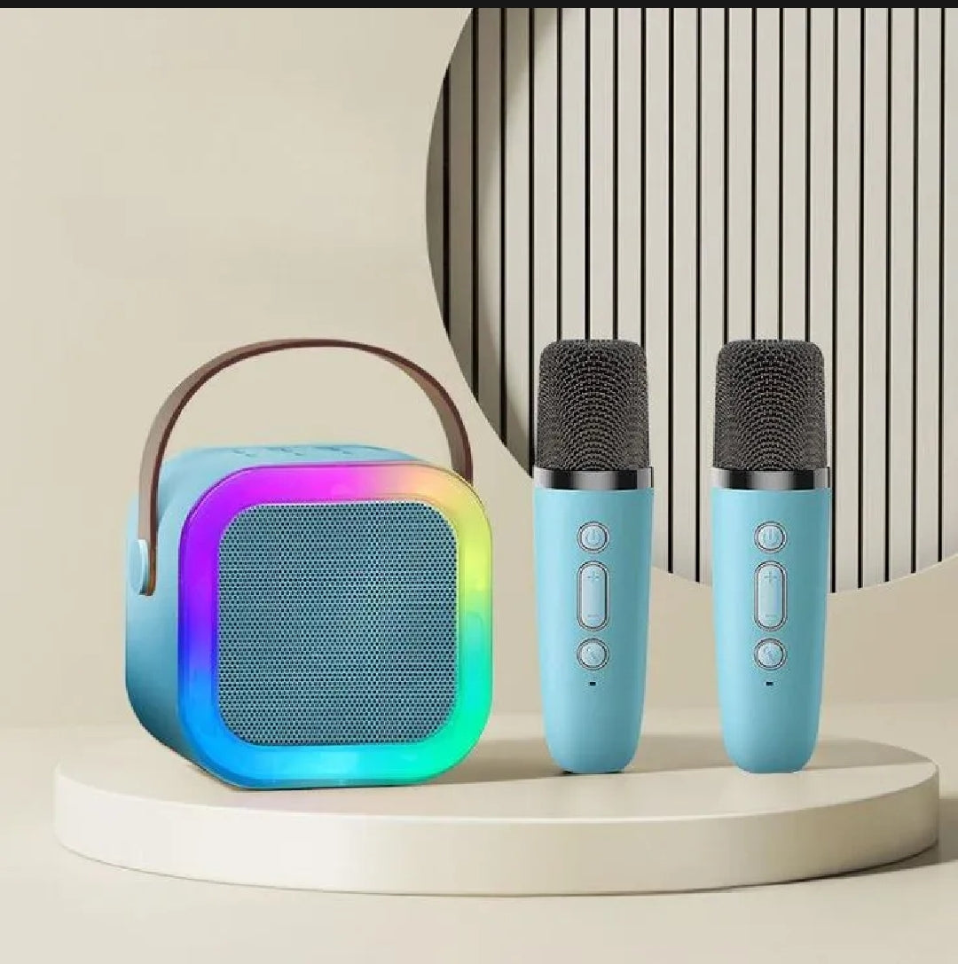 K12 Bluetooth Karaoke Mic Speaker with Wireless Microphone