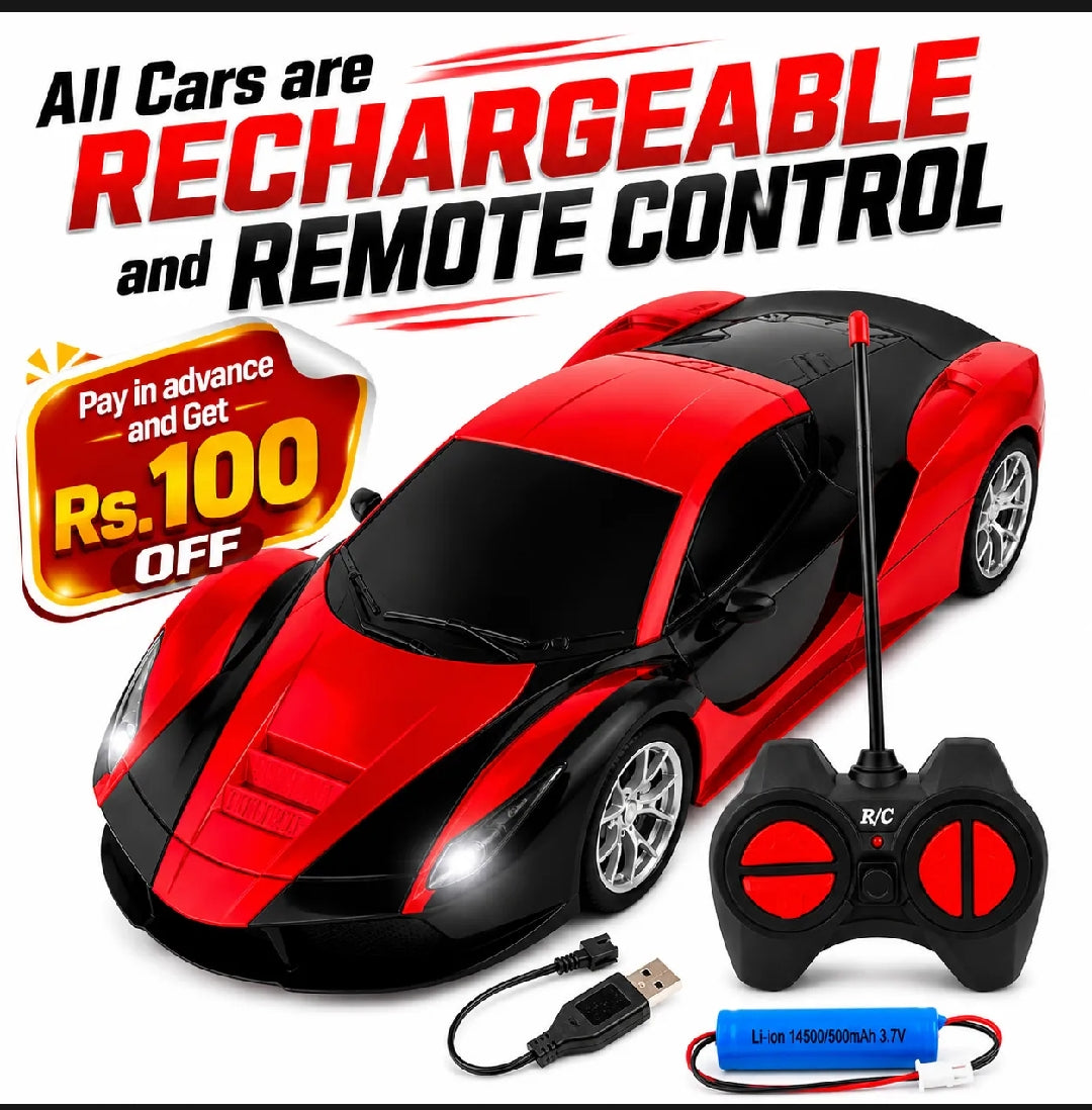Rechargeable High-Speed RC Sports Racing Car for Kids