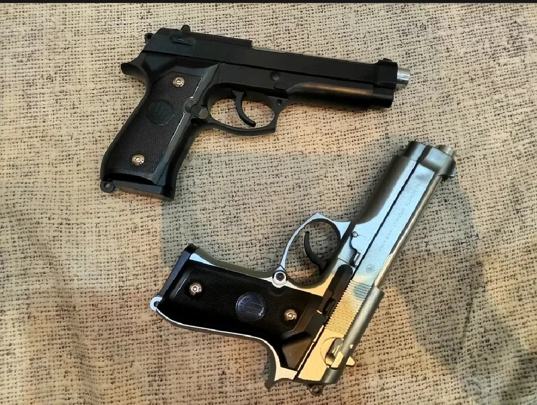 Black M92 Beretta Airsoft Toy Gun.
