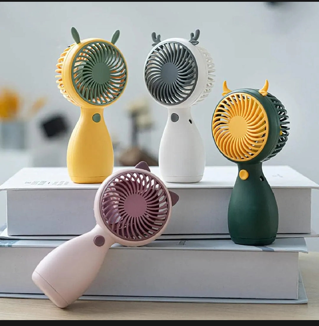 Mini USB Rechargeable Handheld Portable Fan ( Random Color )