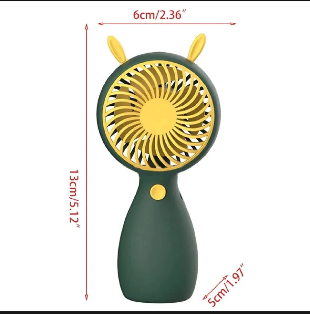 Mini USB Rechargeable Handheld Portable Fan ( Random Color )