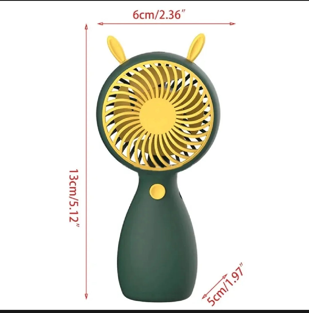 Mini USB Rechargeable Handheld Portable Fan ( Random Color )