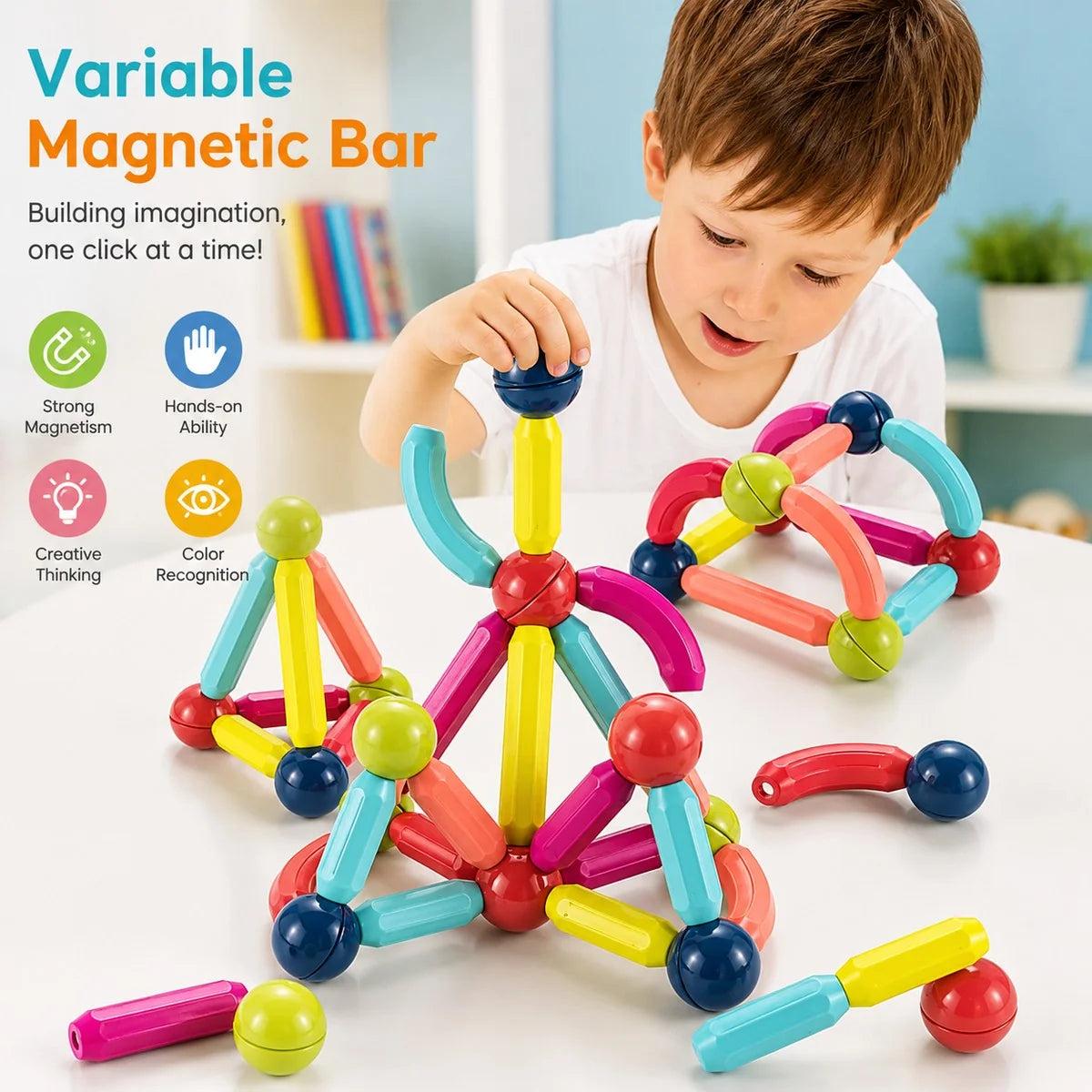 25 Pcs Magnetic Building Blocks Educational Toy (154)