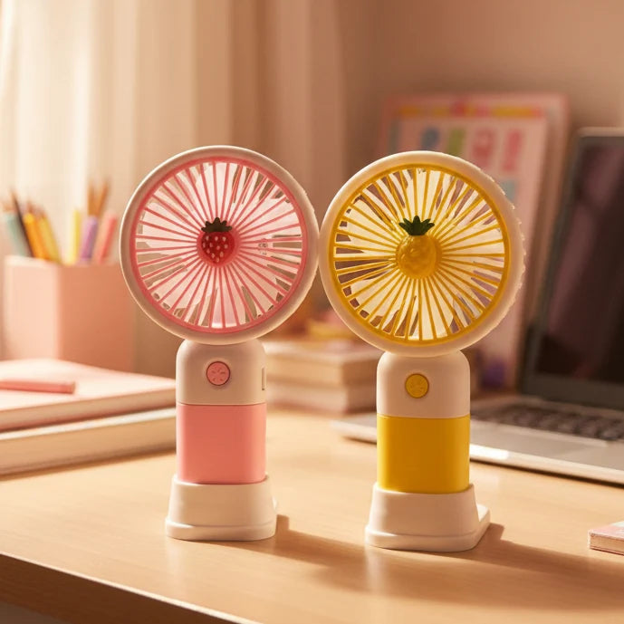 Rechargeable Multi-purpose Pocket Mini Fan ( Random Colour )