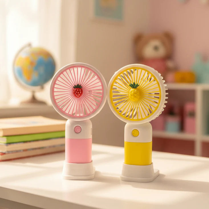 Rechargeable Multi-purpose Pocket Mini Fan ( Random Colour )