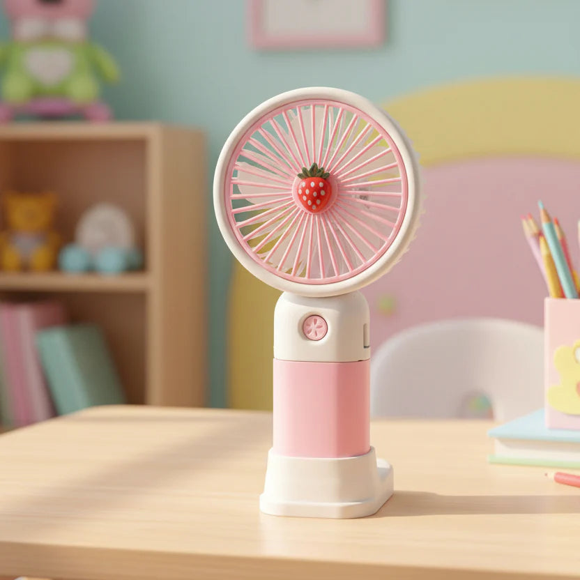 Rechargeable Multi-purpose Pocket Mini Fan ( Random Colour )