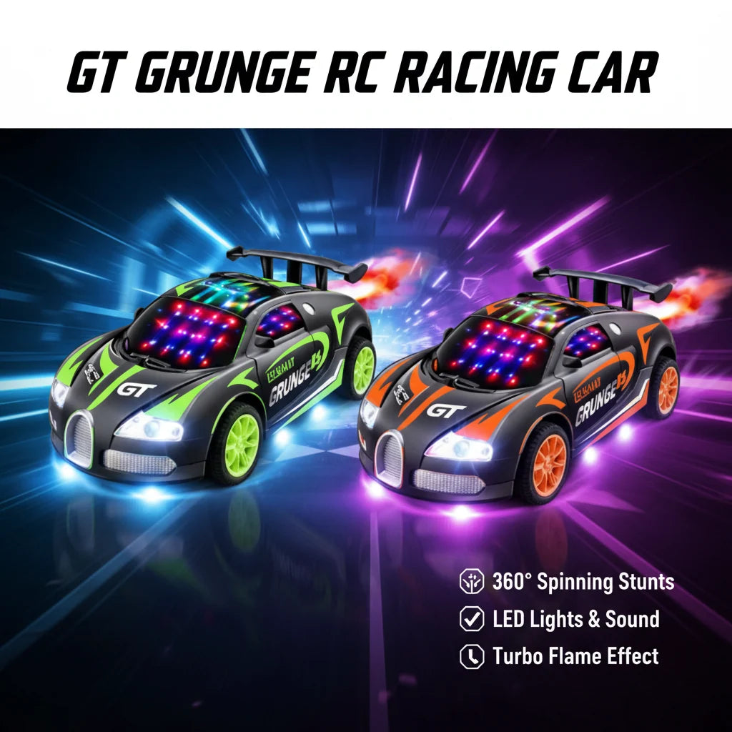 Spray Remote Control Car with Smoke Effect & LED Lights
