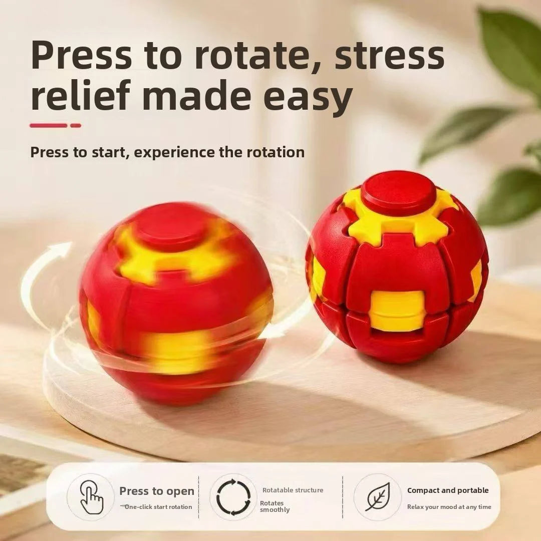 Colorful 3D Printed Press Fidget Spinner Ball ( Random Color )