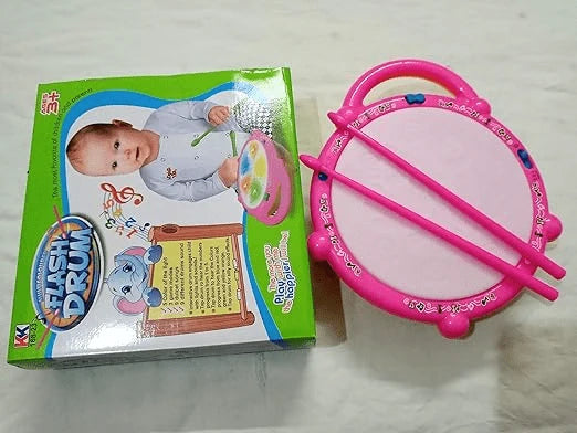 Musical Light Sound Flash Drum with Sticks