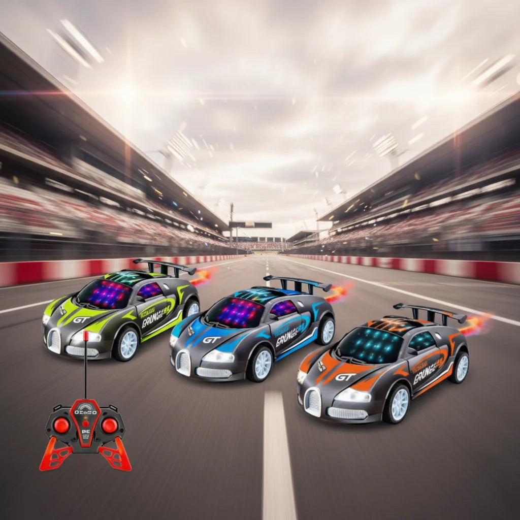 Spray Remote Control Car with Smoke Effect & LED Lights