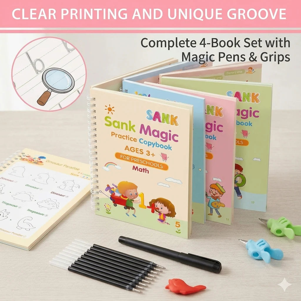 Magic Practice Copybook (Set Of 4)