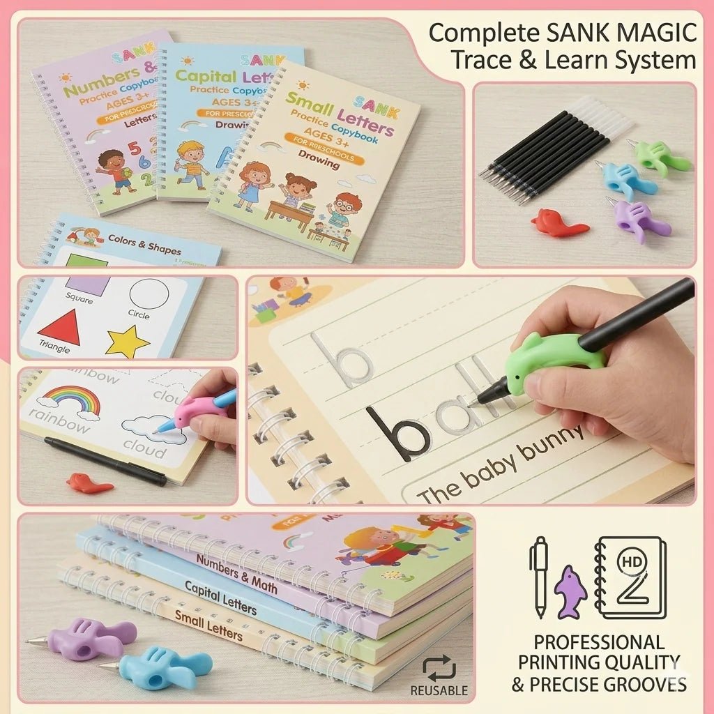Magic Practice Copybook (Set Of 4)